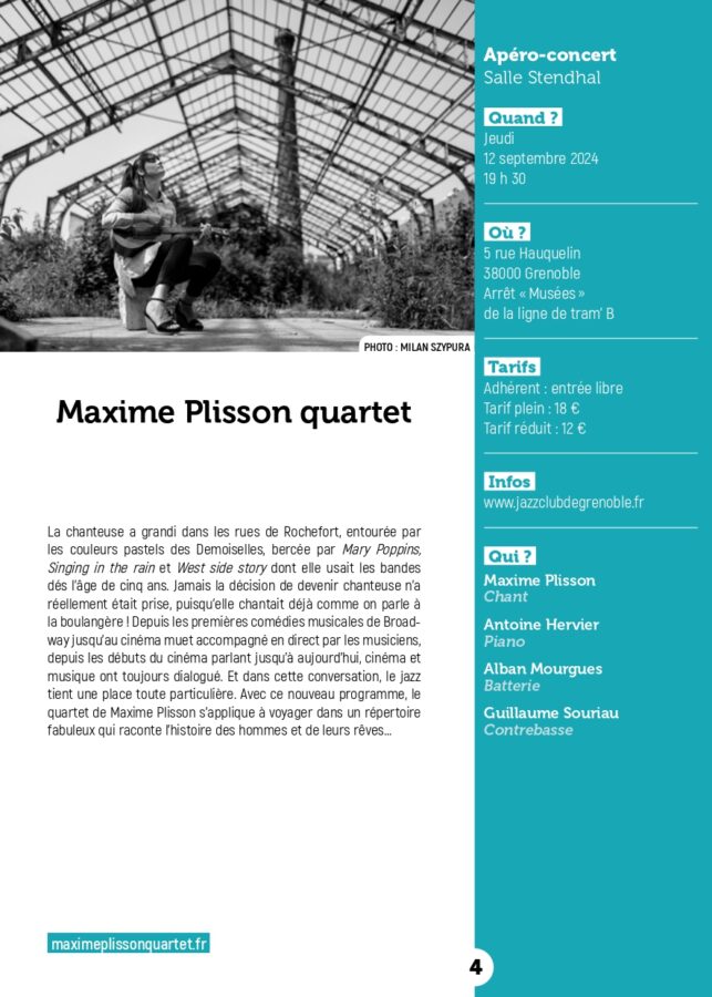 Maxime Plisson quartet